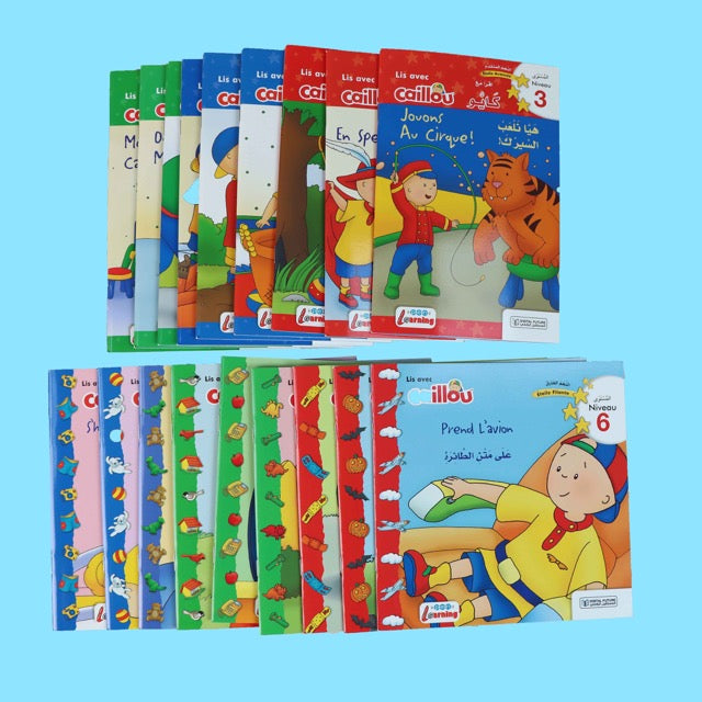 Coffret éducatif Caillou pour enfants avec livres, activités et stylo parlant