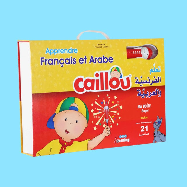 Coffret éducatif Caillou pour enfants avec livres, activités et stylo parlant